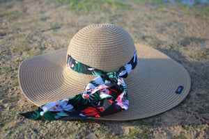 CHAPEAU DE PLAGE ELEGANT EN MARRON