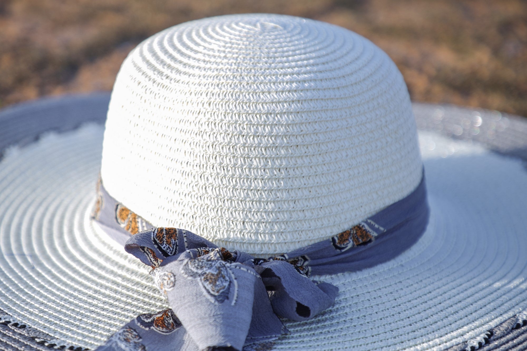 CHAPEAU DE PLAGE ELEGANT EN 2 COULEURS