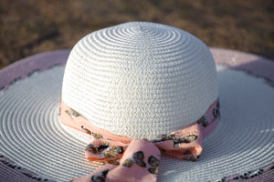 CHAPEAU DE PLAGE ELEGANT EN 2 COULEURS